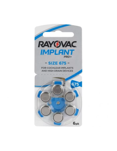 Rayovac Bateria AU675 Extra Blister 6 szt. Implant