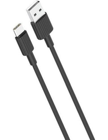 Kabel USB XO USB-A - USB-C 1 m Czarny (8_2260061)