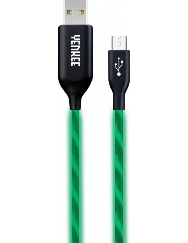Kabel USB Yenkee USB-A - microUSB 1 m Zielony (YCU 231 GN)