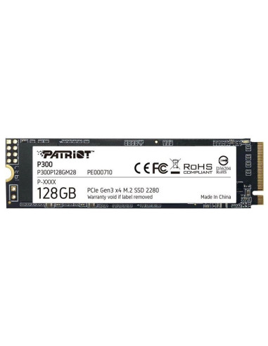 Dysk SSD PATRIOT P300 M.2 2280″ 128 GB PCIe NVMe Gen3 x4 1700MB/s 1200MS/s